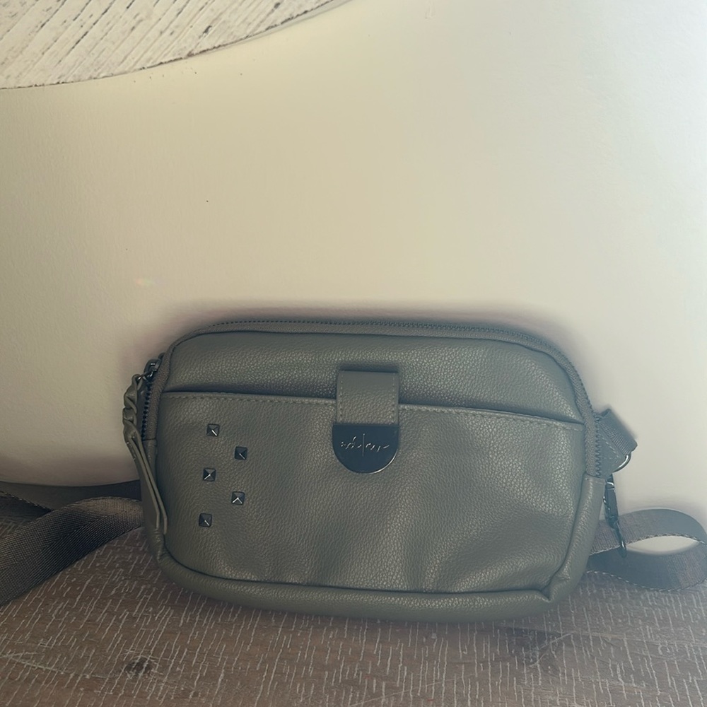 Brand new without tags RadRev wallet crossbody. Sage green. Gunmetal hardware.